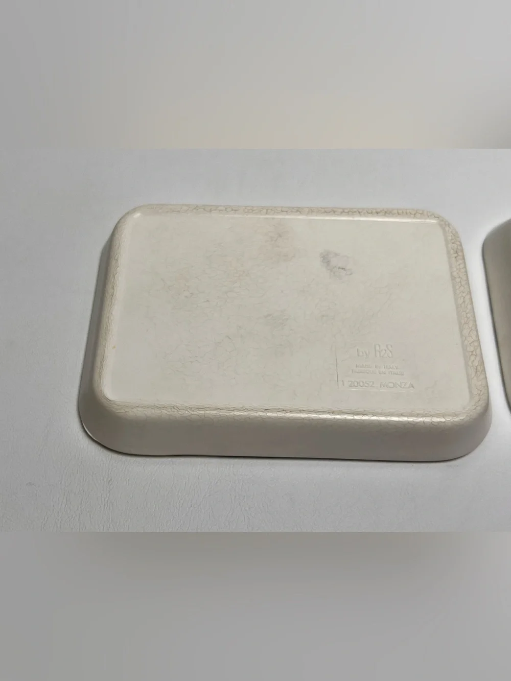 Vintage Set of 2 Italy R2S Monza Melplus Melanine Trinket Snack Trays